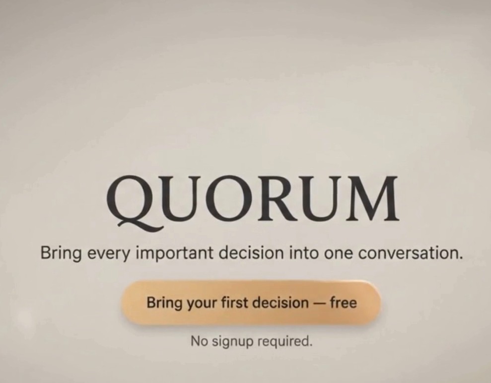 Quorum — the 60 second overview